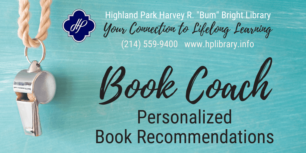 Photo of a whistle with the Highland Park Library contact information