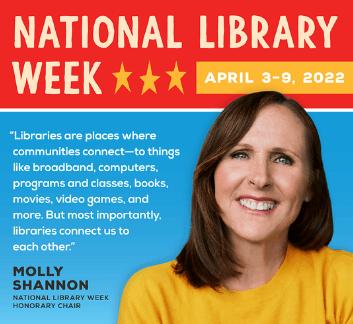 image of molly shannon, national library week honorary chair
