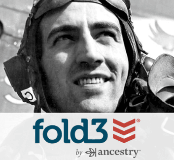picture of military pilot with Fold3 logo