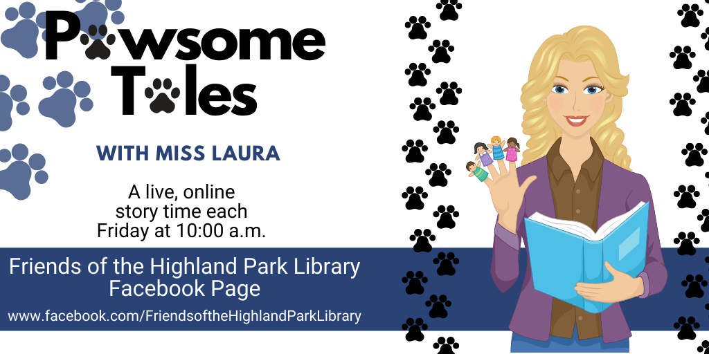 Cartoon image of Miss Laura for Story Time